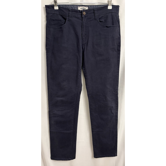 Flag & Anthem Men's 32X34 Navy Chino Pants Straight Leg Casual Essential Travel - Picture 1 of 9